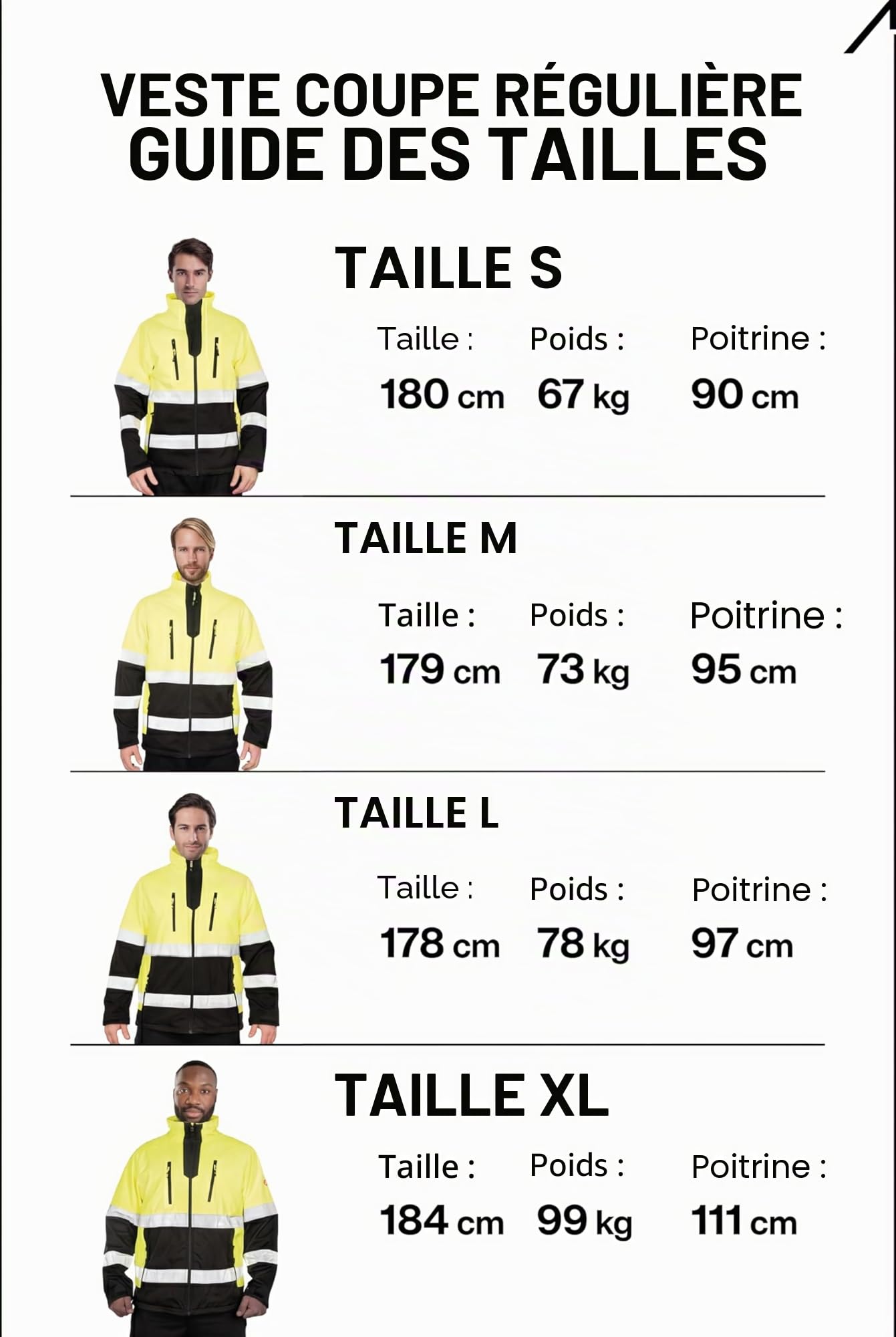 ACE Neon Veste de sécurité - Veste de sécurité softshell robuste avec réflecteurs et capuche amovible - EN ISO 20471 - Jaune - XL
