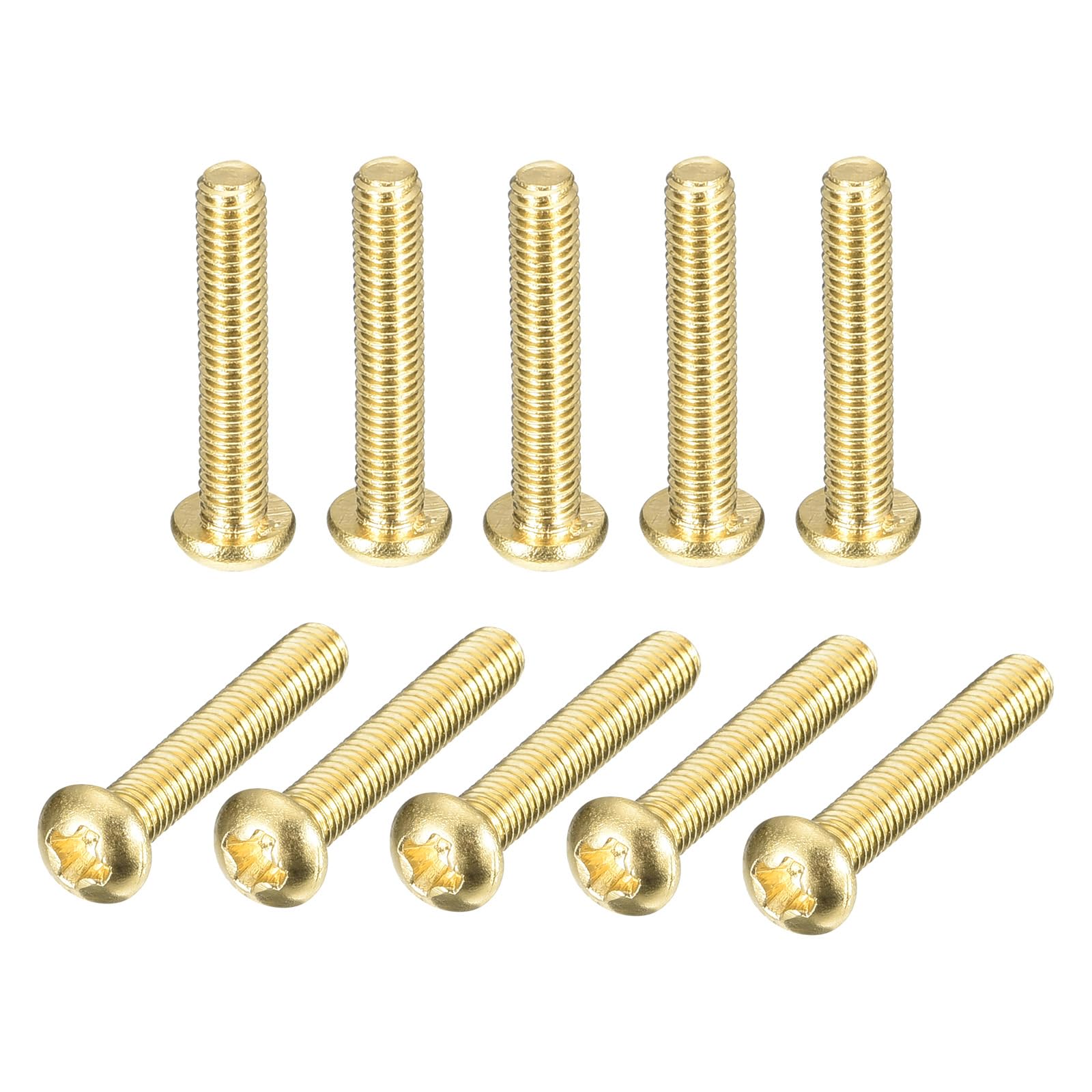 Brass Machine Screws - 60 Pcs M3x6mm -8 Brass Machine Screws - 60 Pcs M3x6mm -8