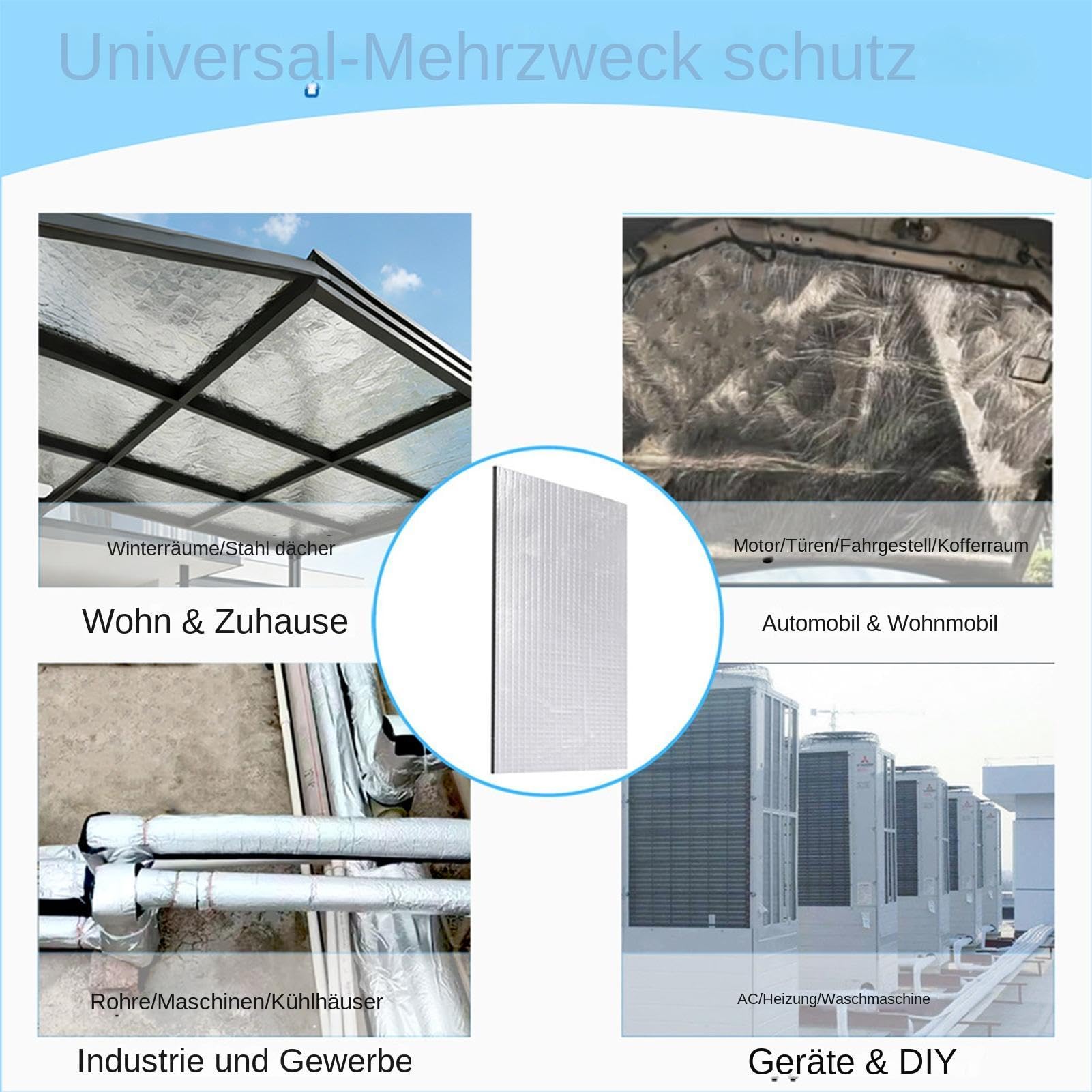Mata Wygłuszająca do Samochodu 200x50 cm Tłumienie Drgań i Hałasu | Mata Izolacyjna do Samochodu na Ciepło i Hałas Do Drzwi, Dachu, Nadkoli, Podwozia – Na Lato i Zimę