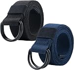 Canvas Ceinture, Ceintures de ceinture Double D, Ceins de toile pour hommes/femmes