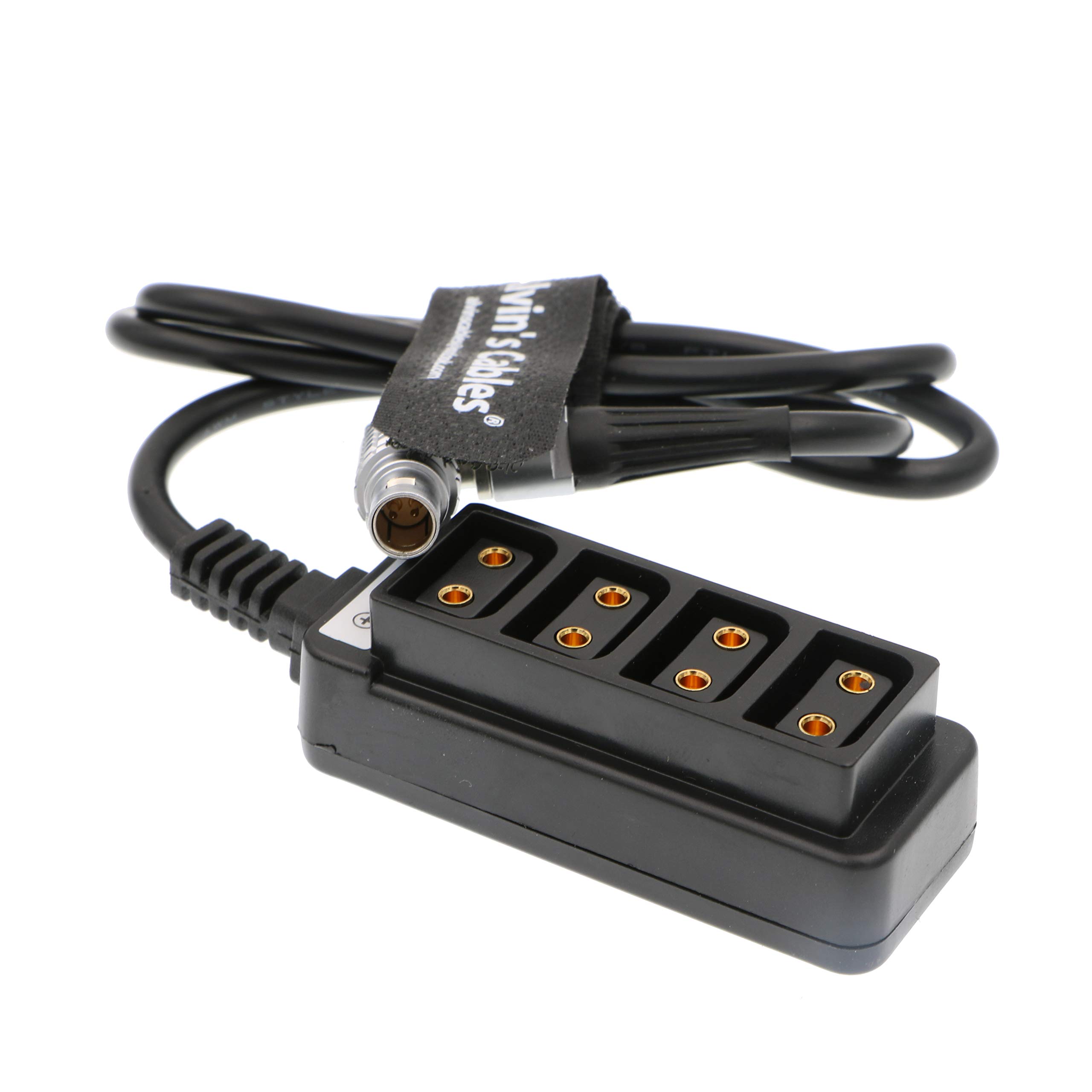 Alvin's Cables 2-pinowy kątowy do 4 D-Tap Splitter kabel do RED DSMC2 Jetpack RTmotion Sidekick