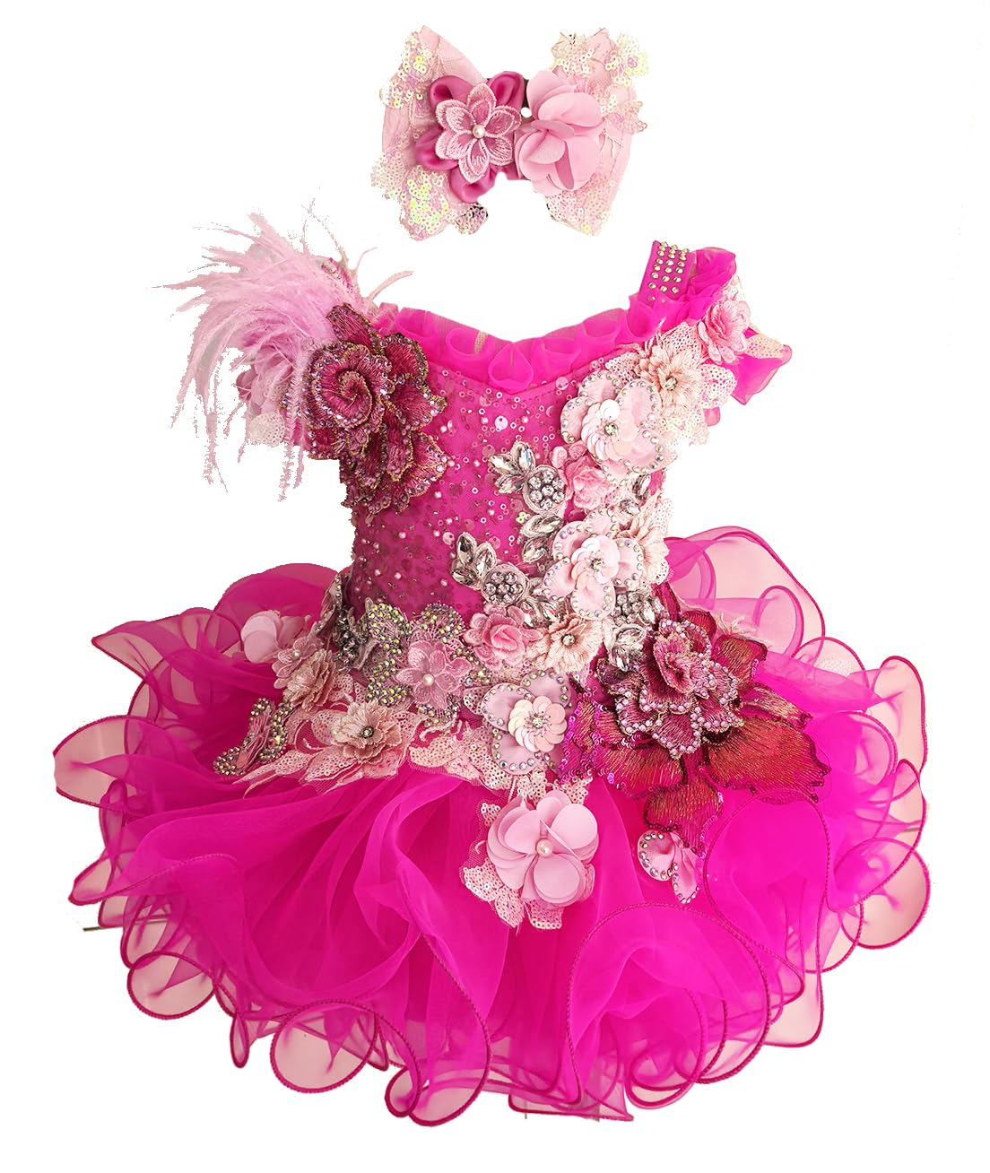 Jenniferwu Infant Toddler Baby Newborn Little Girls Pageant Party Birthday Dress G522