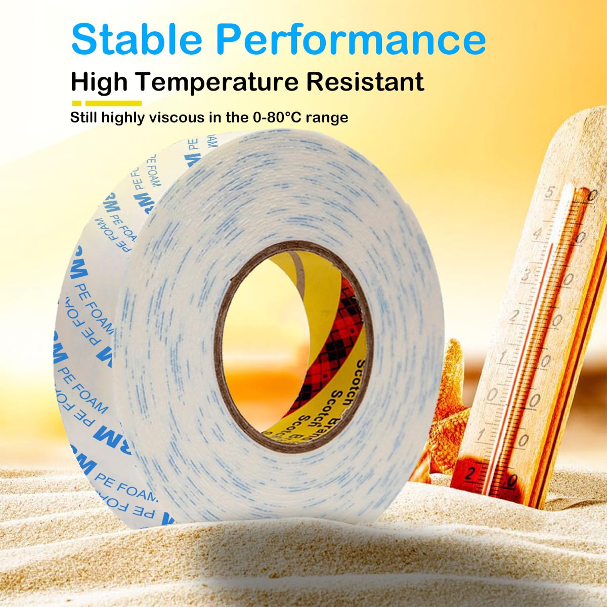 Ruban Adhésifs Double Face Extra Fort, Fait De 3M 5952 Ruban Impermeable Et Ultra Resistant Aux Hautes Temperatures Colles Adhesif Pour Bureauxmaisonfixantdiyexterieur 3m25mm 89621573