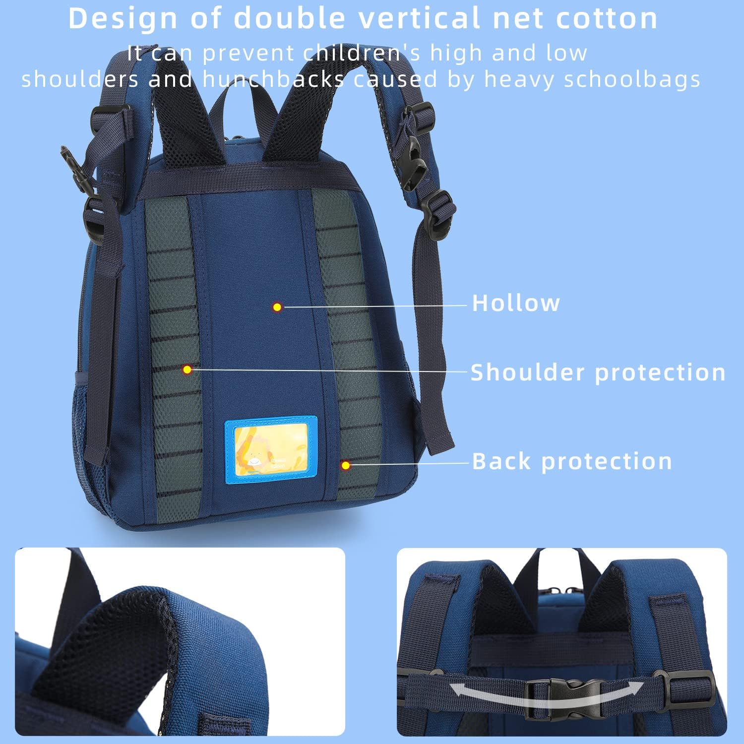 willikiva Car Dinosaur Kids Toddler Backpack for Boys and Girls Children Waterproof Preschool Bag(Red Scool Bus) - Image 5