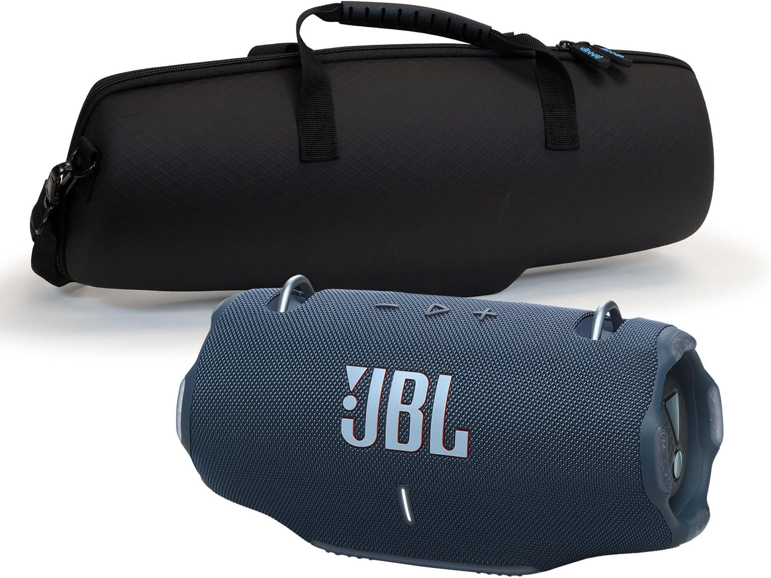 Xtreme 4 Blue Portable Bluetooth Speaker w/divvi! Hardshell Case Bundle