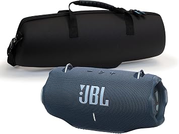 JBL Xtreme 4 Blue Portable Bluetooth Speaker w/divvi! Hardshell Case Bundle