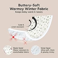 Vista 3 de KeaBabies D-Lite - Funda de asiento de auto para bebés y bebés, toldo para asiento de automóvil para primavera, otoño, invierno, fácil de llevar