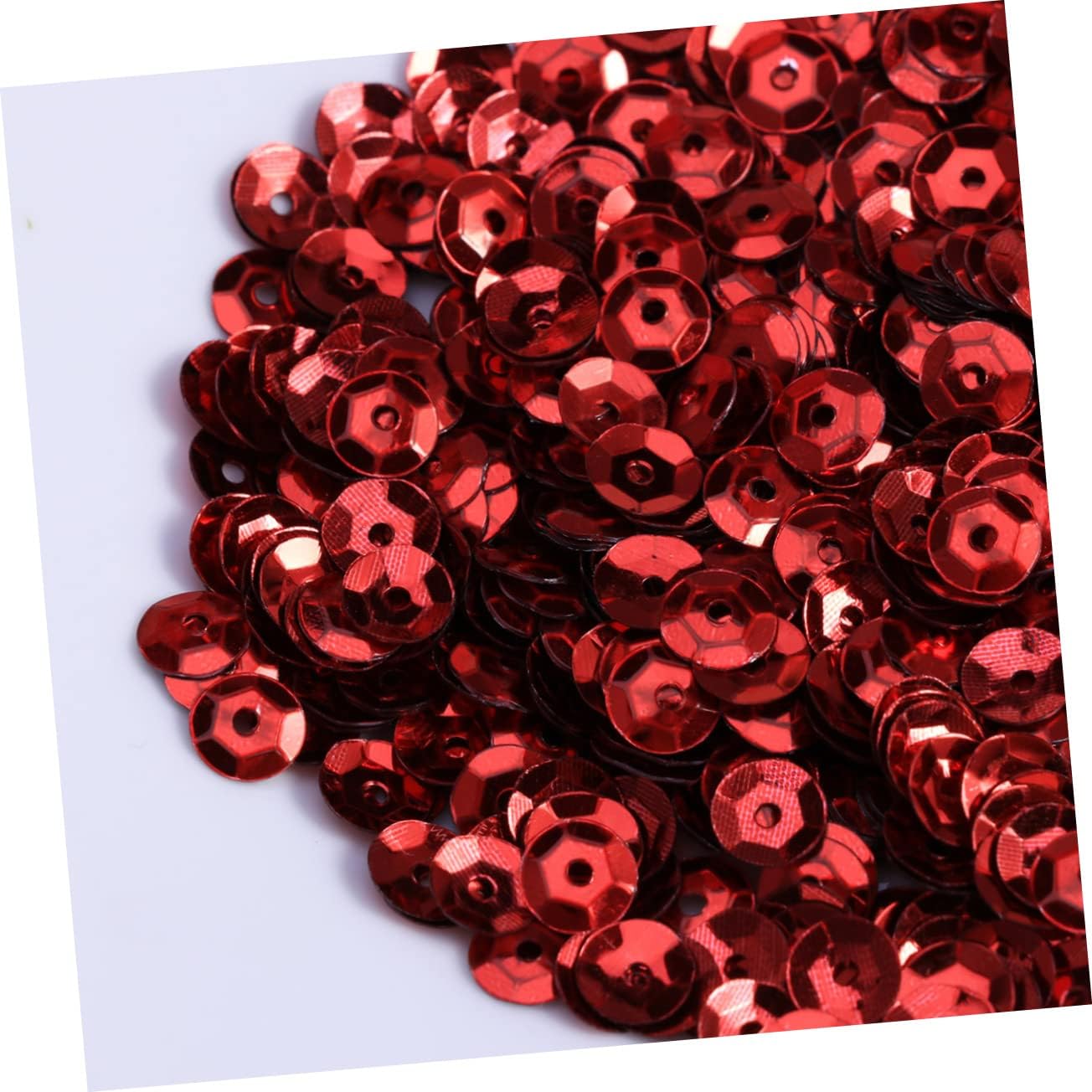 1000pcs Round Sequins for Crafting DIY Embellishments and Decoration Sparkling Red Paillettes for Sewing Weddings and Accessories