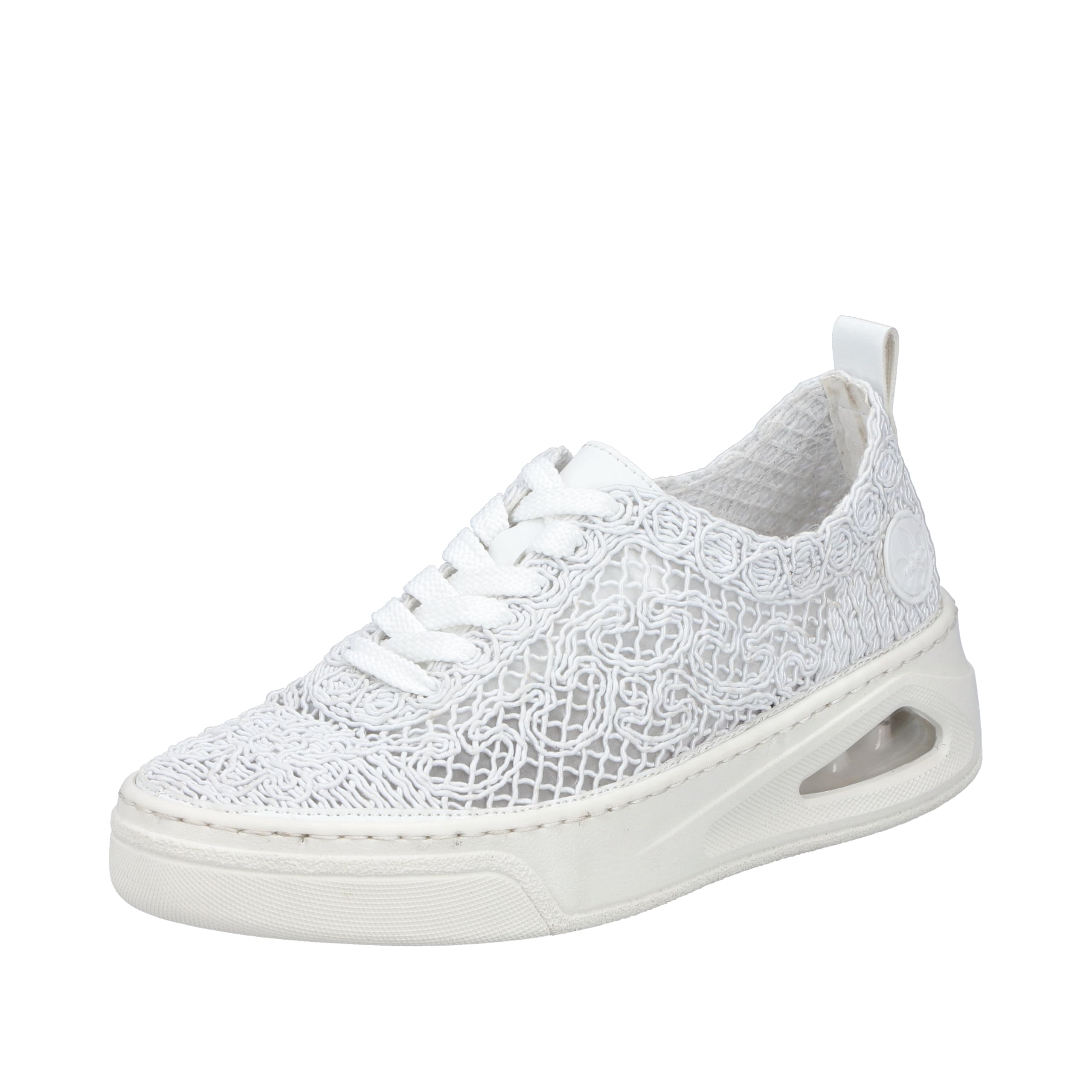 Rieker Sporty Lace-Up Beige, White, 6 UK