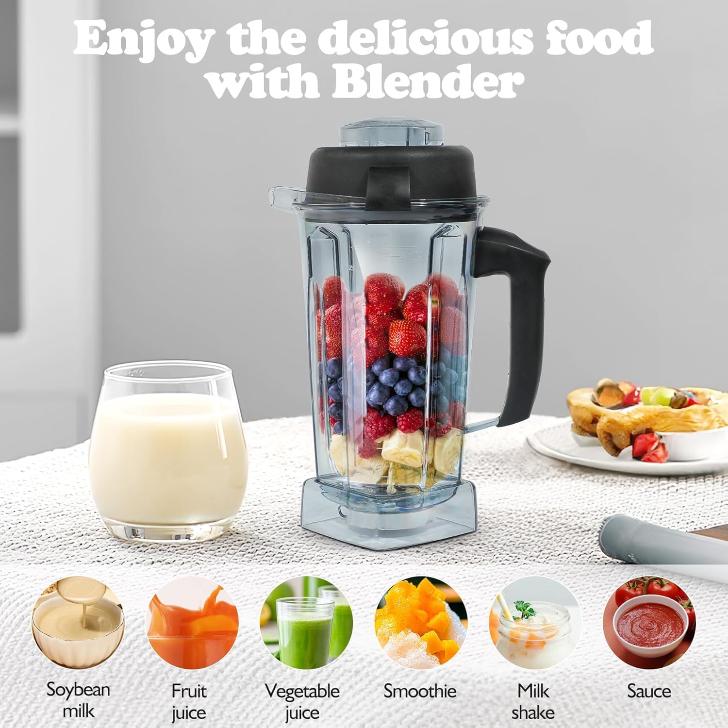 Amazon.com: Deuovht Blender Pitcher 64oz,Replacement Pitcher for