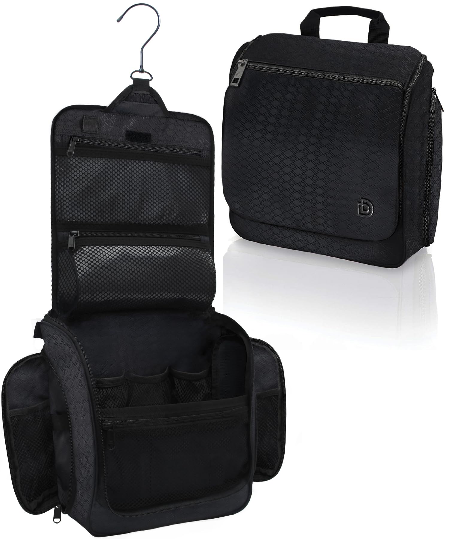 D&D Wanderlust Premium Hanging Travel Toiletry Bag for Men and Women, Large Organizer, To…
