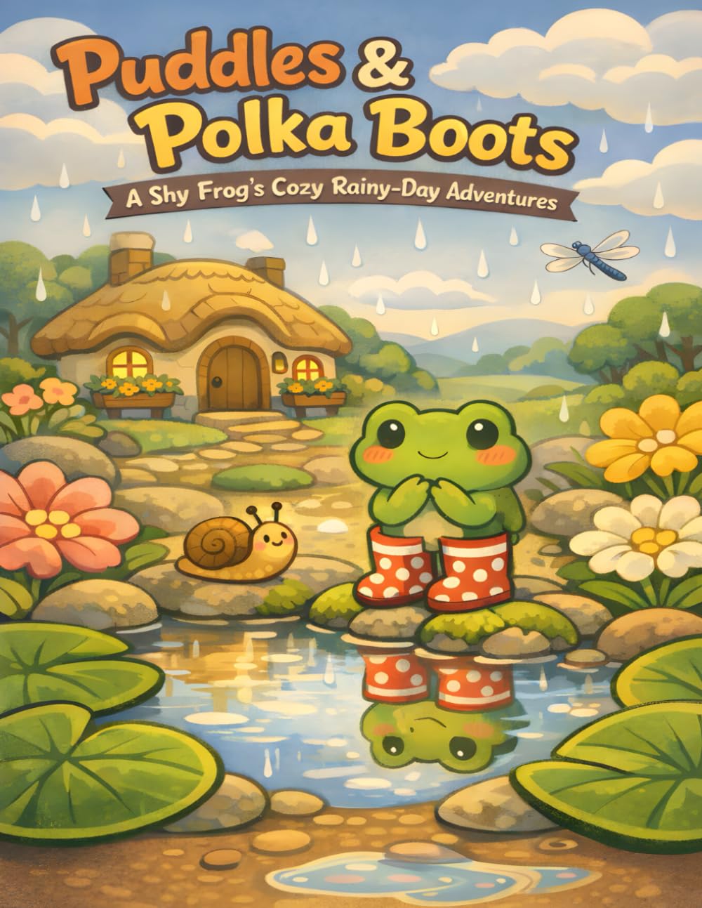 Puddles & Polka Boots: A Shy Frog's Cozy Rainy-Day Adventures (The Rainy Day Friends Collection)