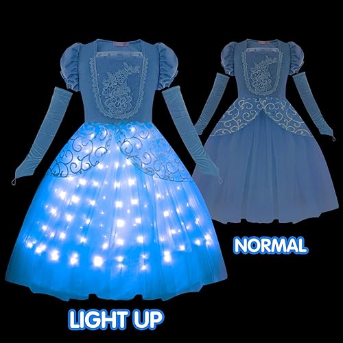 Miniatura 6 de Princess Dress Up Clothes, Syncs with Music, App-Control, RGB LED Light Up Princess Dress for Girls with Accessories