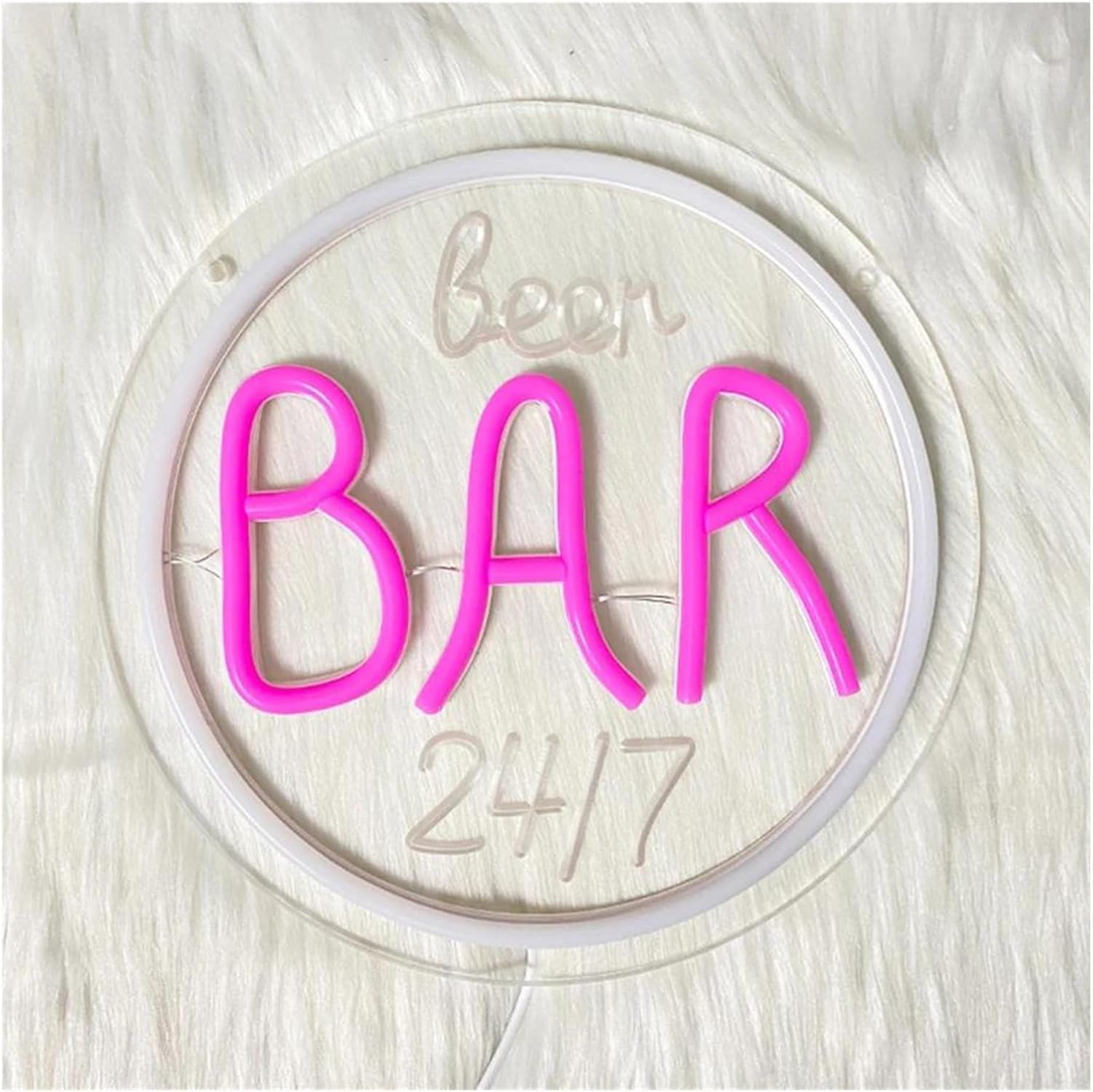 Luci al neon Insegna al neon per birreria, variabile per la decorazione di casa camera da letto feste pub illuminata 24 cm x