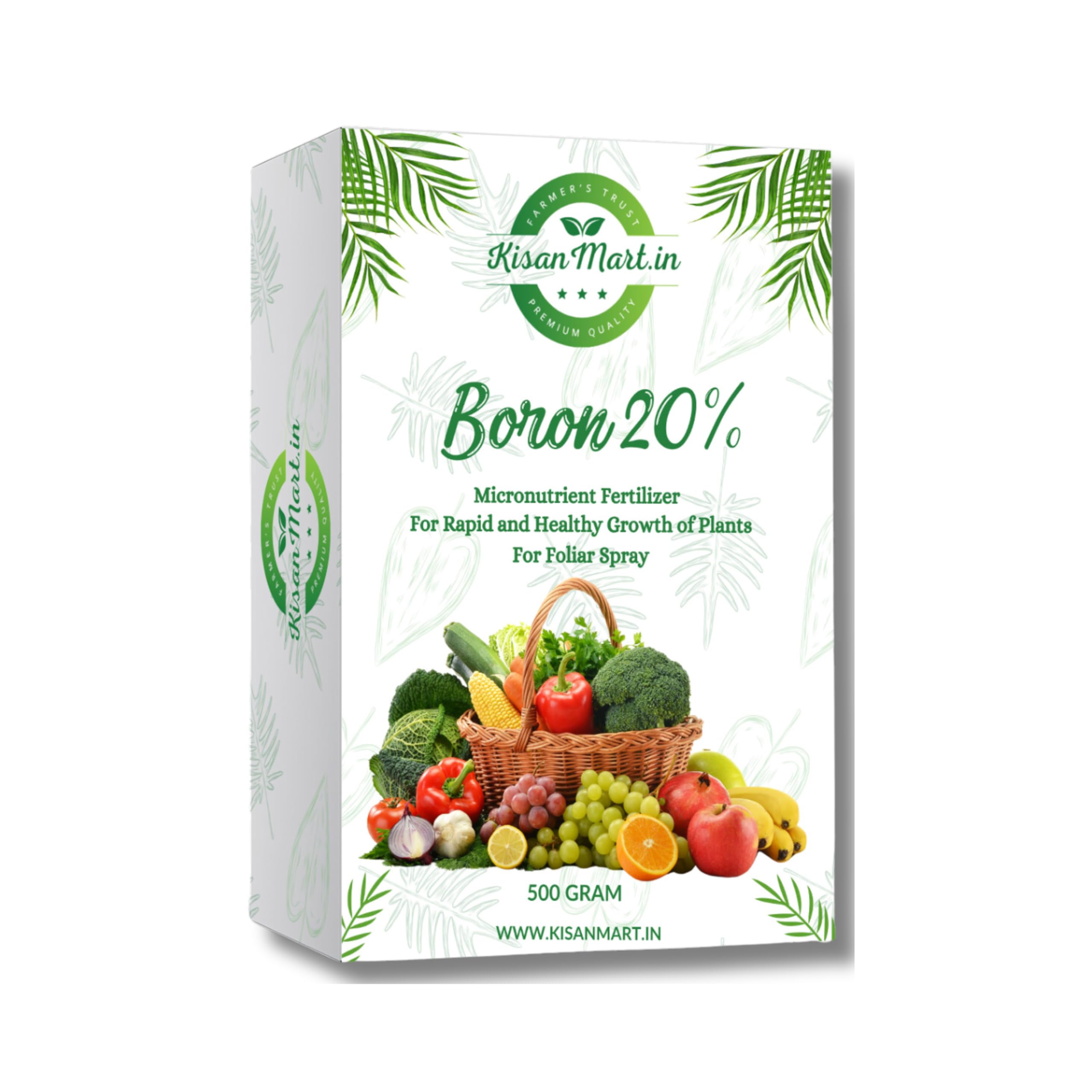 Kisanmart Boron 20% Micronutrient Fertilizer for Healthy Growth of Vegetable Plants and Gardening (100 gm) (B0CXMWFTF6) Amazon Price History, Amazon Price Tracker