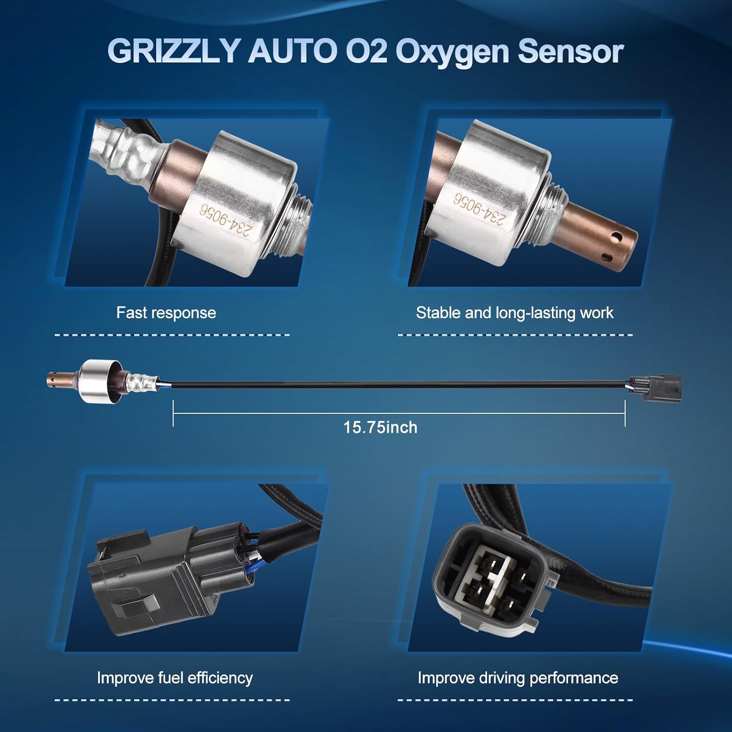 Oxygen Sensor Upstream for Toyota Matrix Corolla 1.8L 2009-2010, Prius 1.5L 2007-2009, Prius Touring 1.5L 2007-2009, for Scion XD 1.8L 2008-2009, O2 Sensor Replace 234-9056 89467-02040 1Pc