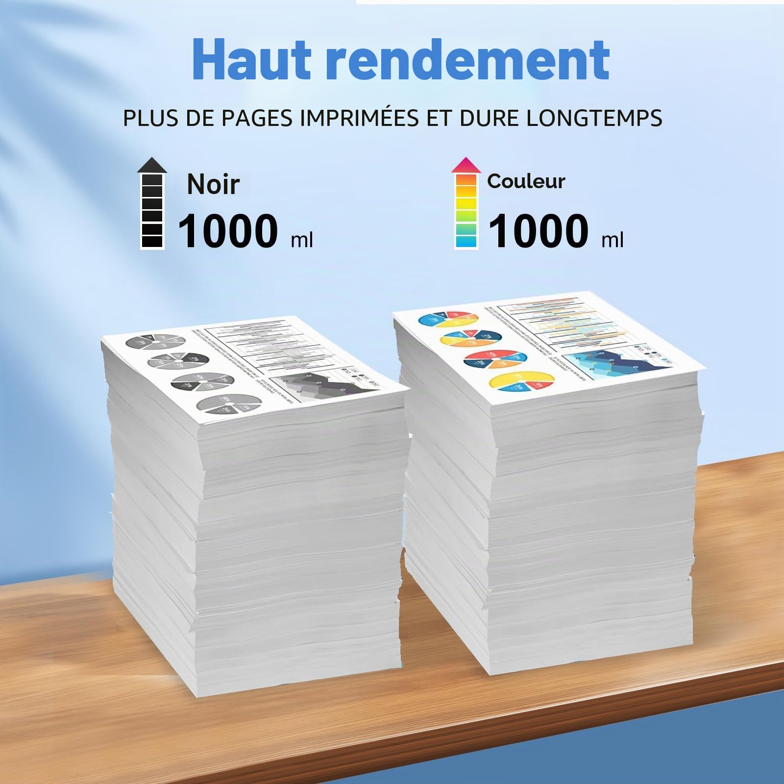 Eco Solvent Encre 1000ml pour Eco Solvent Ink pour Epson DX4 DX5 DX7 DX9 DX10 DX11 XP600 TX800 I3200 I1600 Tête d'impression(Noir, Magenta, Cyan, Jaune)