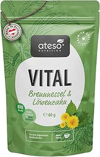 Bio Detox Tee – mit Brennnessel, Löwenzahn & weiteren Kräutern– Gewichtsverlust Kräutertee für Detox-Phasen – mit Bitterstoffen - biozertifiziert, vegan & ohne Zusätze – lose 60 g Beutel