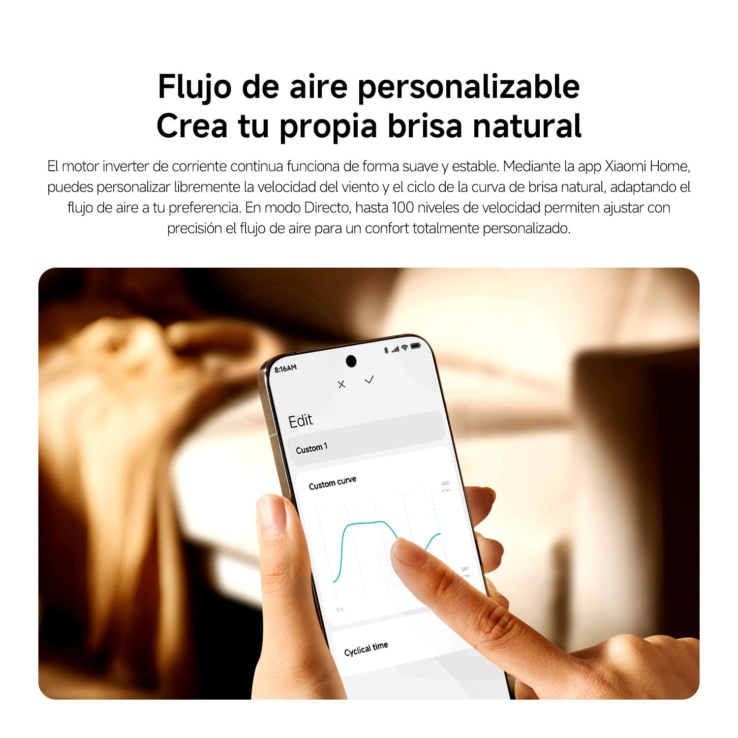 XIAOMI Smart Standing Fan Pro Slim, Ventilador DC Silencioso con Mando | Ventilador inteligente DC con 8 modos, 100 velocidades por App. Ventilador de suelo y mesa con USB-C y estuche para camping.