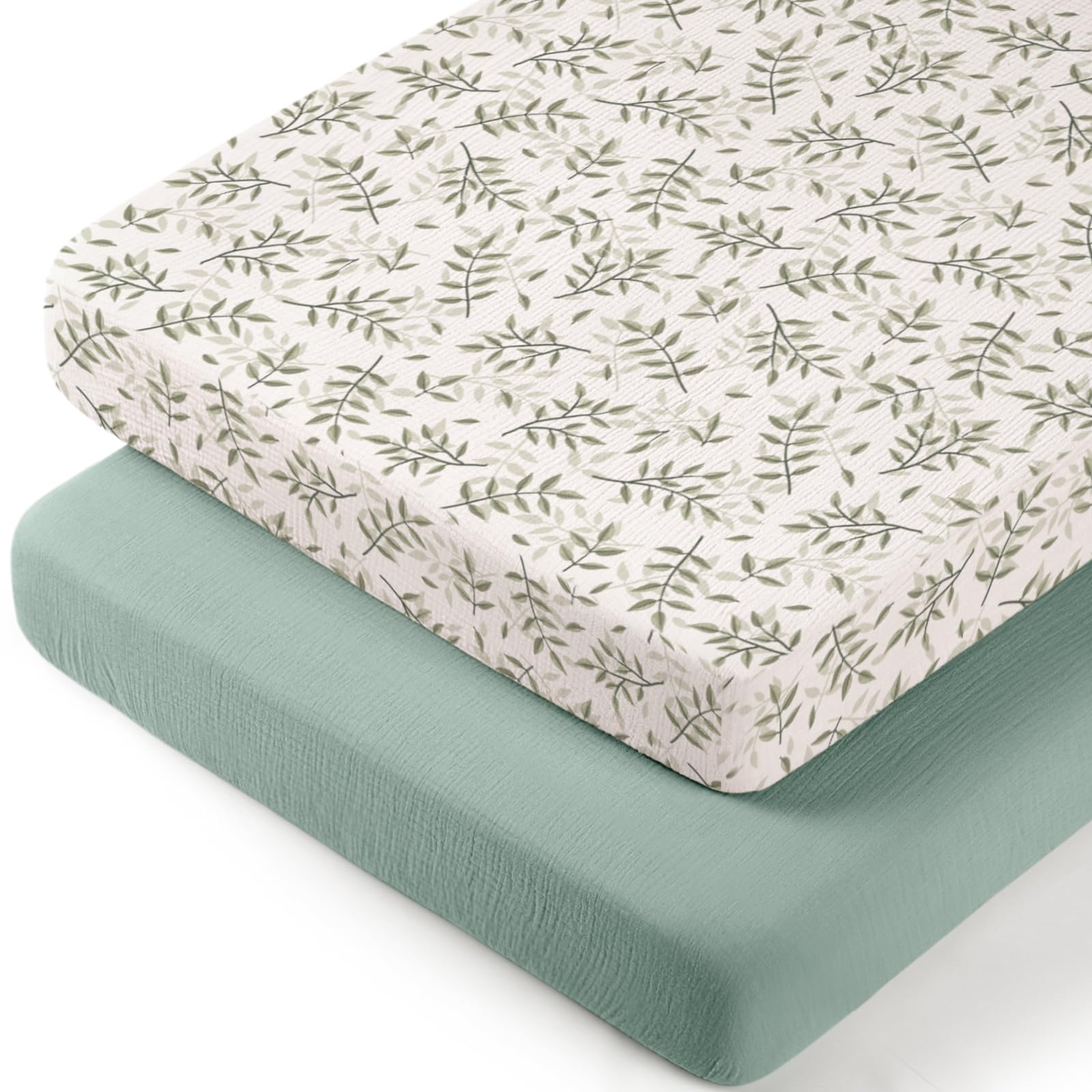 Drap-housse pour matelas de chevet lulumoon en mousseline douce