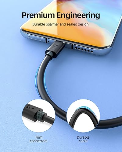 Miniatura 3 de Cable de alimentación micro USB de 5 pies para Anker PowerCore 5000 10000 20100 13000 26800 Mini 3350 Fusion II 15000 Redux 20000 Slim 10000 Astro