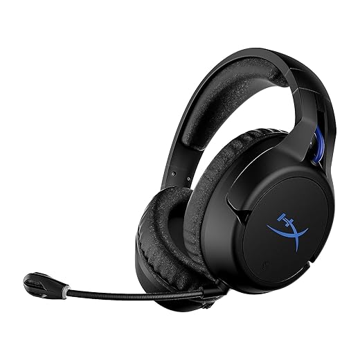 HyperX Cloud Flight – Wireless Gaming Headset for PS5 and PS4, Up to 30-hour battery, Memory foam ear cushions and premium leatherette, Noise-Cancelling Microphone with LED Mic Mute (Renewed)