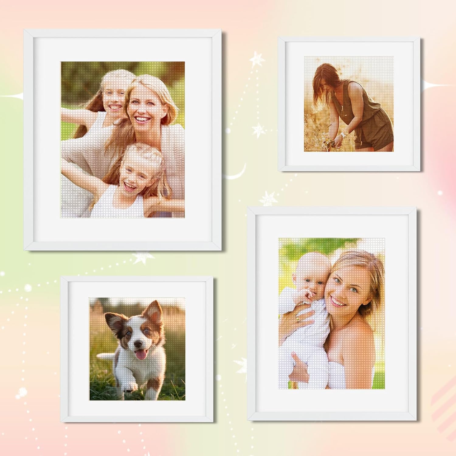 DSLFBM Custom Diamond Painting, Custom Diamond Art Kits for Adults, 5D DIY Customized Diamond Painting Kits Private Photo Custom Your Own Picture - Round/Square Dril (27.5x27.5inch/70x70cm)