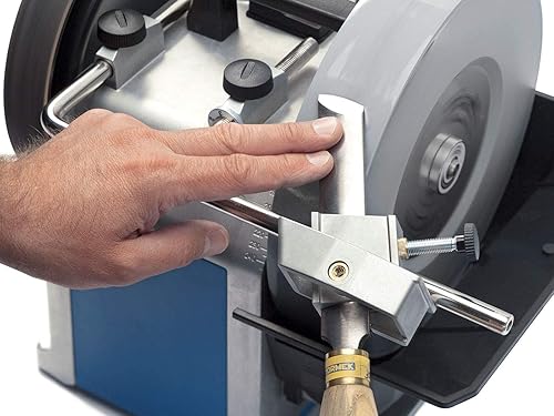 Miniatura 2 de Afilador de bordes rectos o curvos Tormek SVS-50. La plantilla múltiple para afilar cinceles sesgados, gubias, herramientas de cuentas y más. Afila