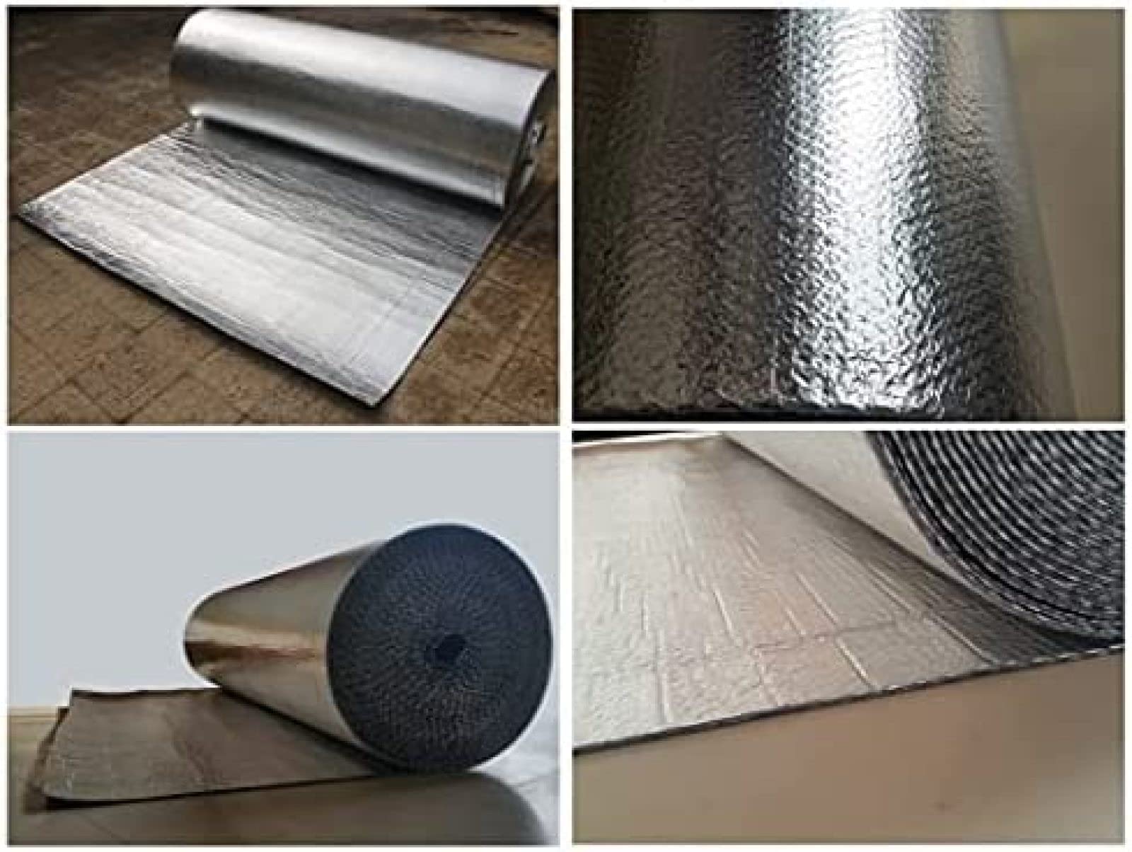 Rotolo Isolante Riflettente, Isolamento in Lamina per Finestre, Pannello Isolante Riflettente, per Porte da Garage, Pavimenti, Pareti E Casa Fai-da-Te