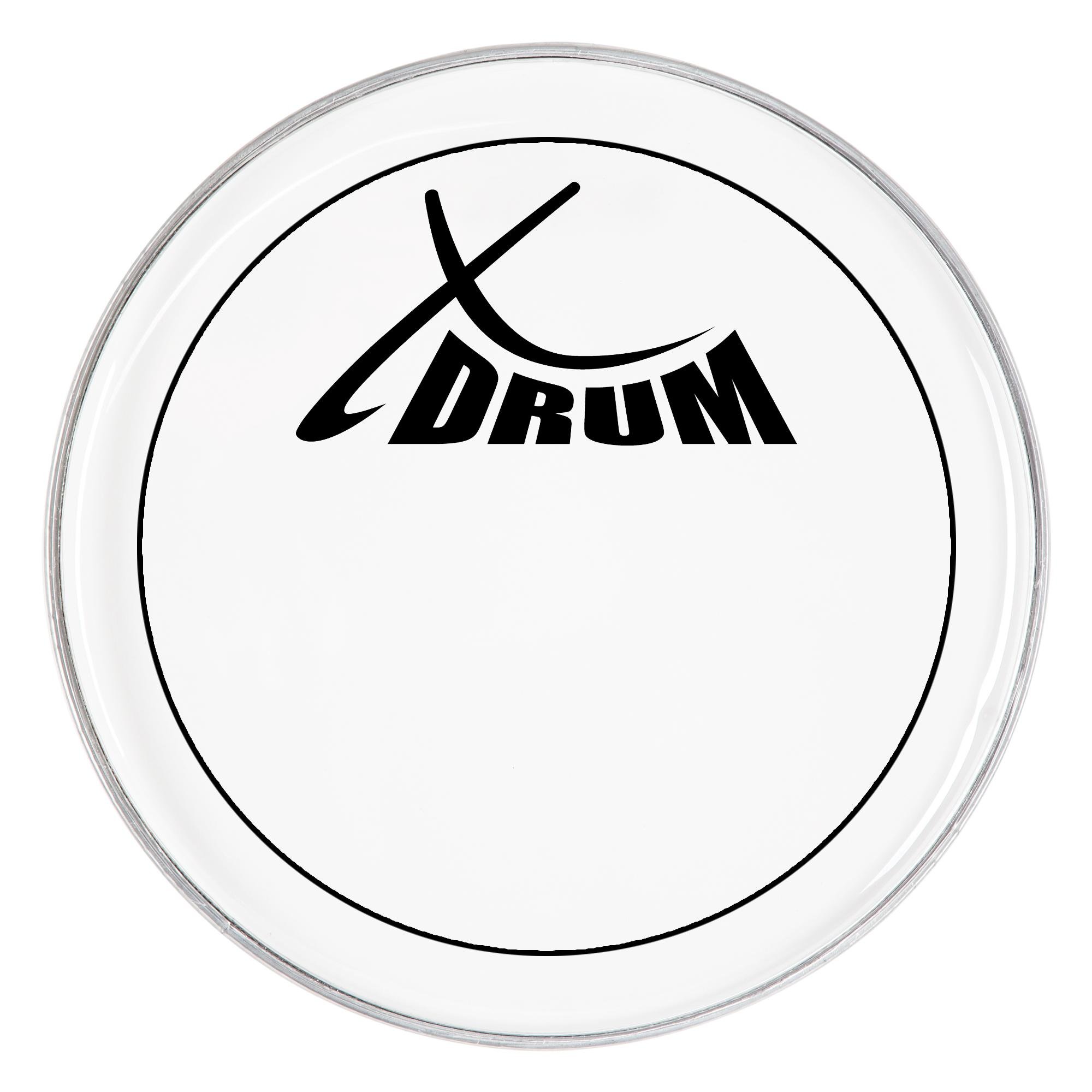 XDrum 22" Oil Hydraulic Pelle per Batteria (22 pollici, drumhead, pelle ad olio, distribuzione del suono pulita e profondità tonale, sustain corto con suono secco)