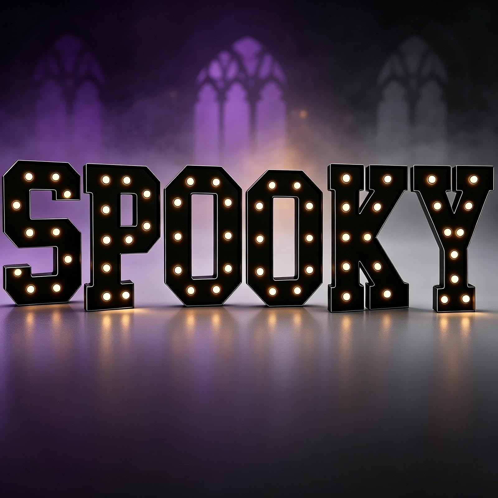 2,3/3,3/4FT BOO Znak Podwórkowy Namiot Literą, LED Halloween Outdoor Decora
