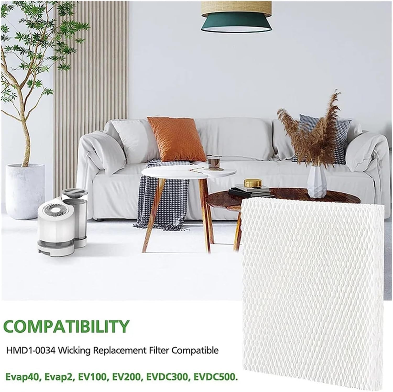 MD1-0034 交換用加湿器ウィックフィルターに対応。蒸発式加湿器