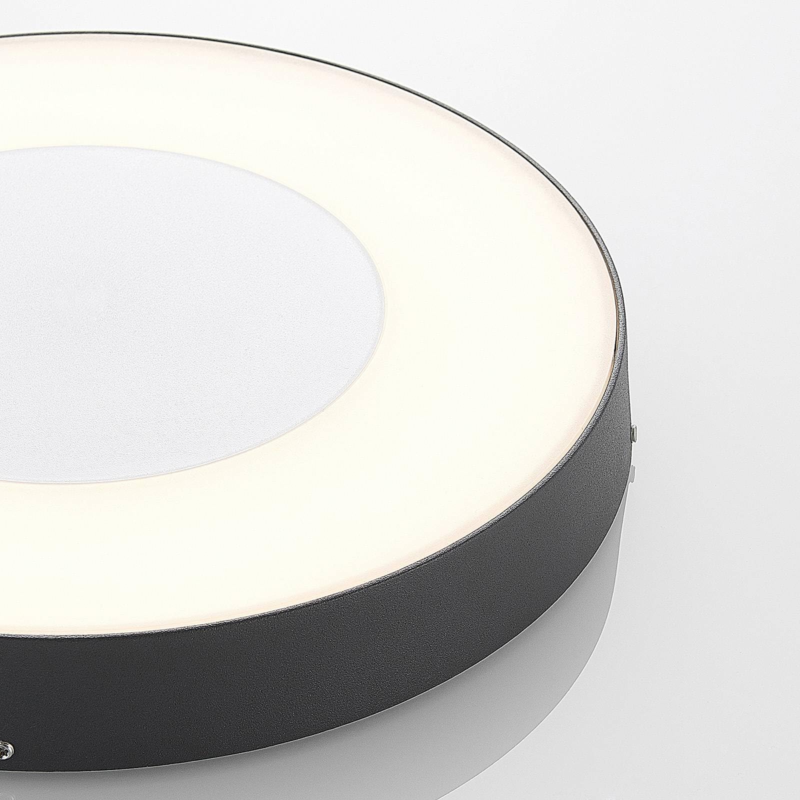 Lucande LED Deckenlampe außen mit Bewegungsmelder IP54 25W Außenleuchte
