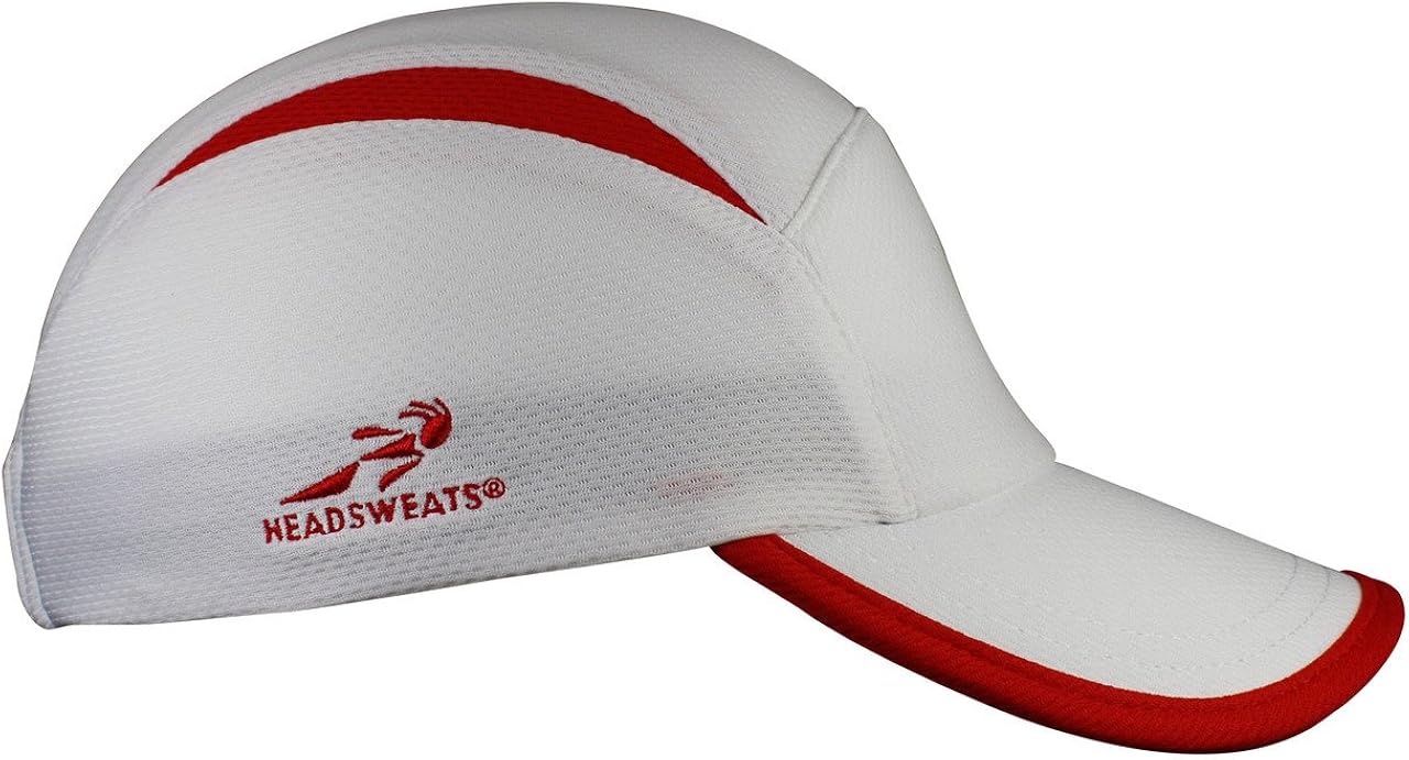 Headsweats Go Hat, White/Red : Clothing, Shoes & Jewelry