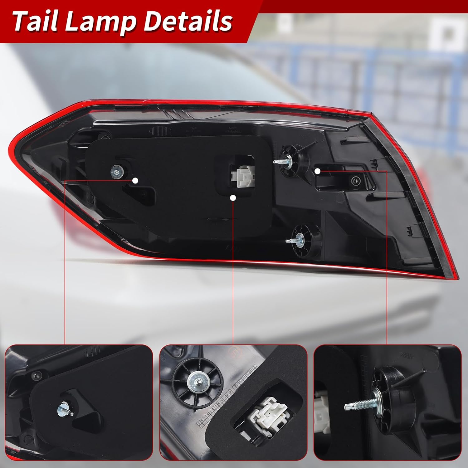 ZXMT Outer Tail Light Lamp Assembly Compatible with Mercedes Benz E-Class W212 2014 2015 2016 E350 E400 E550 E63 AMG Rear Tail lamp Bake Lamp 2129061403(Right Passenger side)