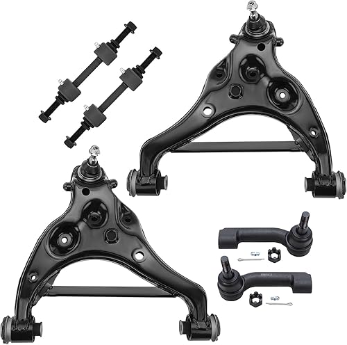 Miniatura 40 de Detroit Axle - Kit de brazos de control AWD para cargador Chrysler 300 Dodge Challenger Magnum, 2 brazos de control superiores delanteros con rótula