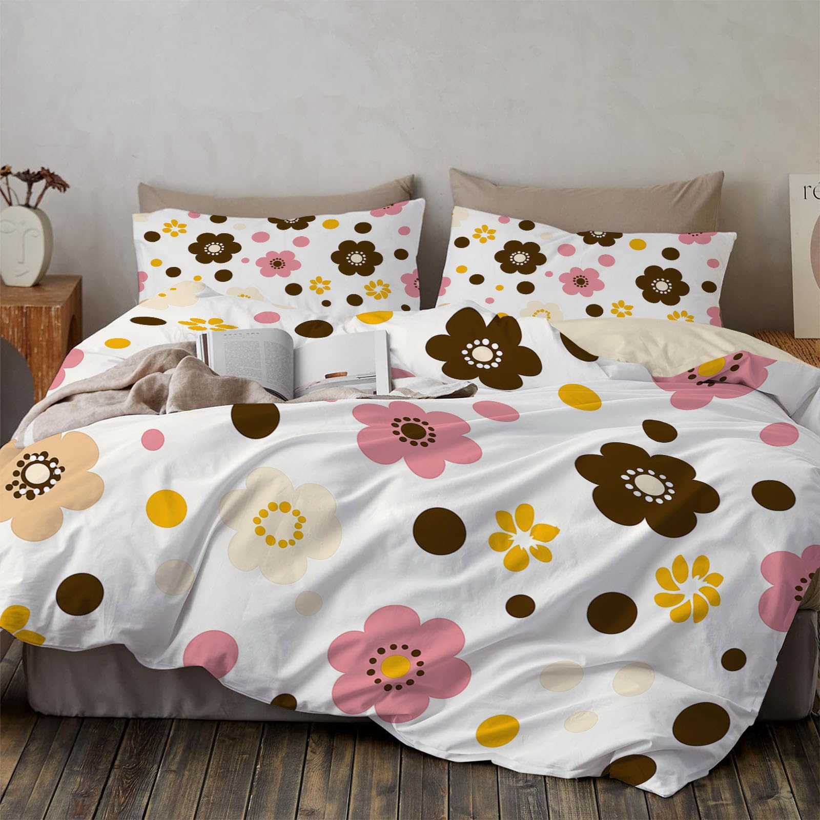 Housse de couette avec fermeture 200x200 en microfibre respirante de qualité supérieure blanche