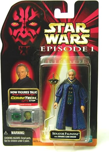 Miniatura 1 de Star Wars, Episodio I: La amenaza fantasma, figura de acción del senador Palpatine, 3.75 pulgadas