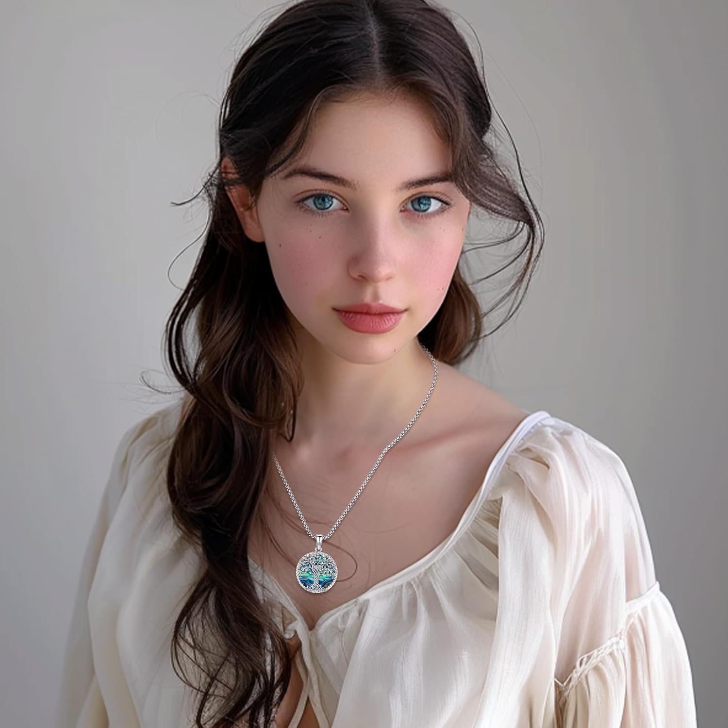 Eusense Tree of Life Necklace for Women Men Sterling Silver 925 Tree Urn Locket Cremation Jewelry Family Tree Pendant Gifts for Her Him Mom Dad Grandma Daughter - Image 6