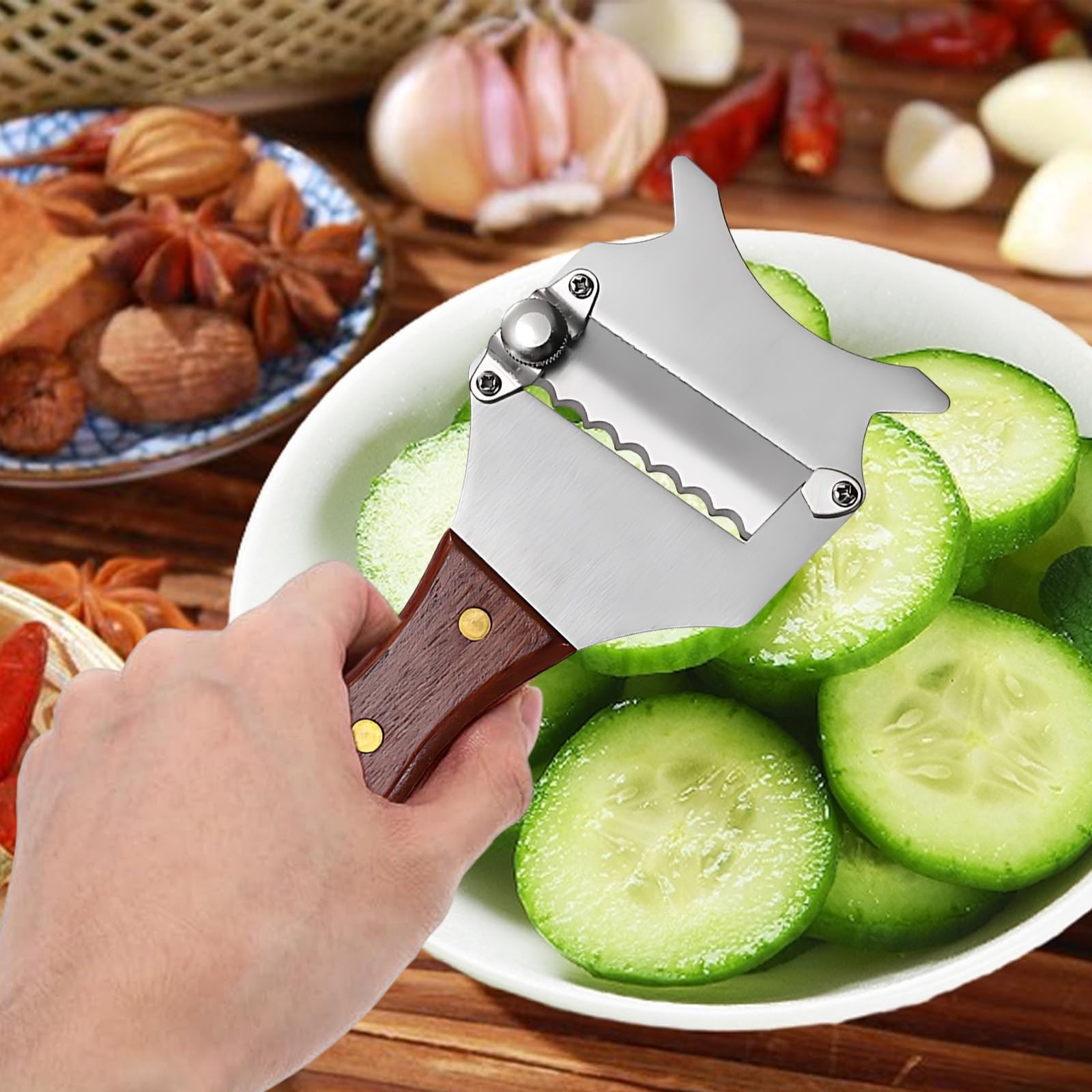 Einstellbare Trüffelhobel mit Holzgriff, 1 Stück Käsehobels, Edelstahl Trüffel Käsehobel, Schokoladenwickler-Werkzeug, Profi Käsehobel für Zuhause, Küche, Restaurant