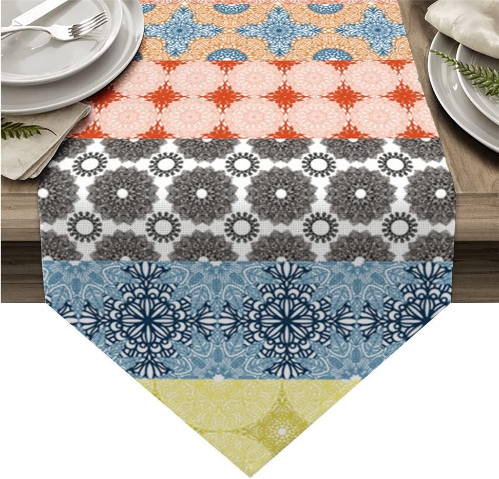 Bohemian Ethnic Table Runners Holiday Wedding Decor Dinning Table Cover Christmas Decorations Table Cloth(33x229cm)