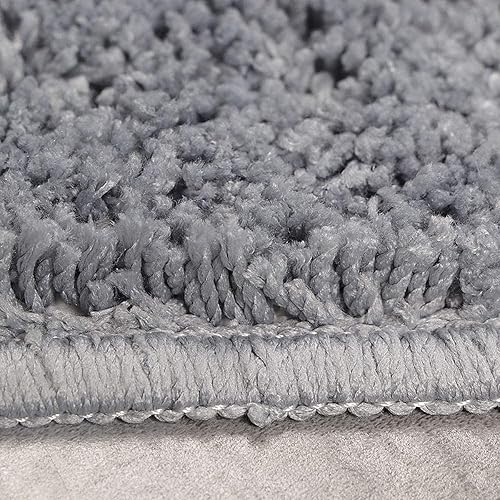 Miniatura 6 de Beacon Pet Juego de 3 alfombras de baño, antideslizantes, suaves, suaves y absorbentes, tapete de baño en forma de U, tapete de baño + cubierta de