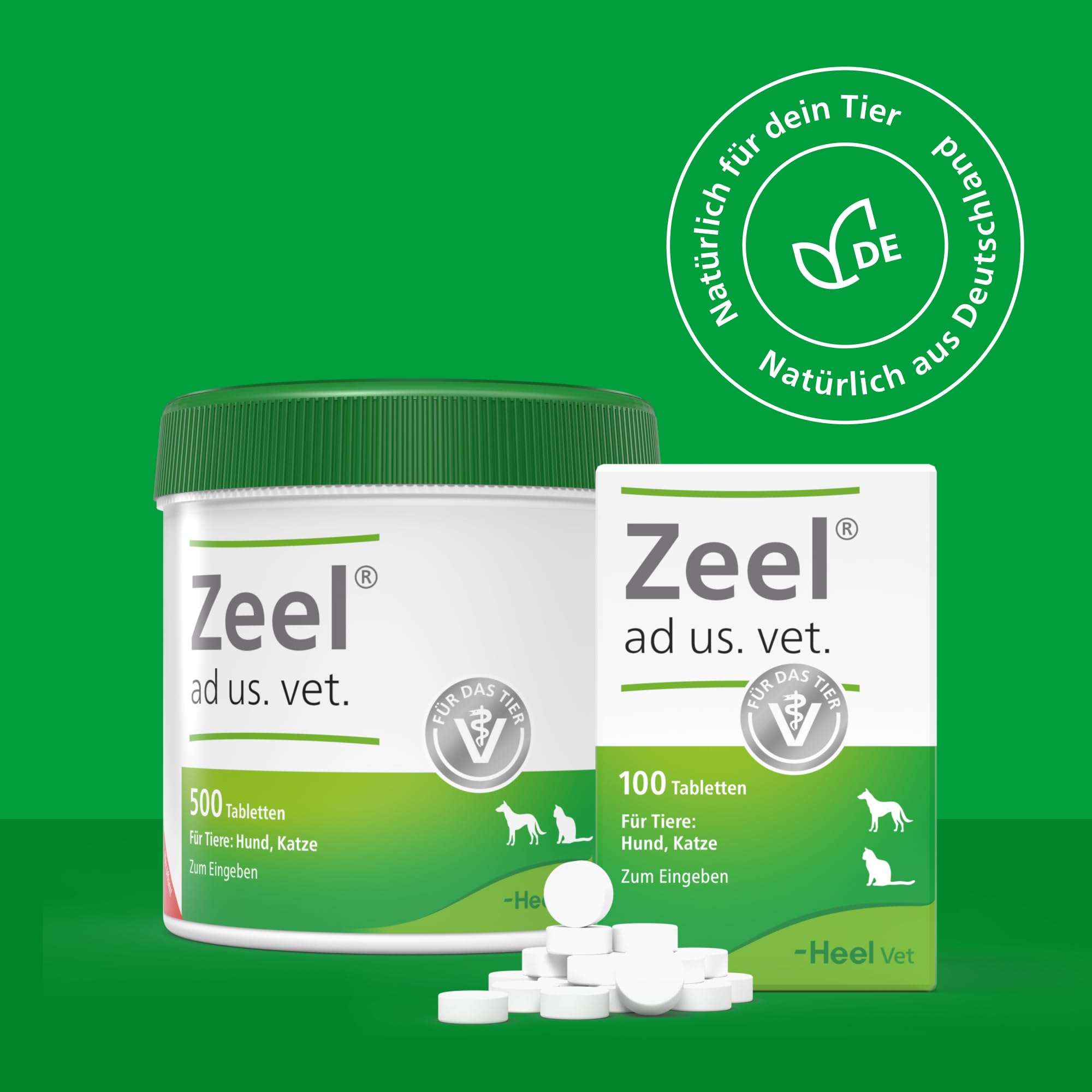 Zeel LT ad us. vet. 2x100 Tabletten - Natürliches Tierarzneimittel | Unterstützung für langfristige Beweglichkeit, für u.a. Hunde, Katzen und Pferde, Made in Germany