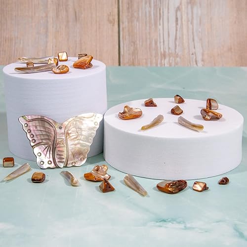 Miniatura 4 de Expo International 6 paquetes de pequeñas cuentas de concha manchadas de 10.2 in  Cuentas de joyería naturales