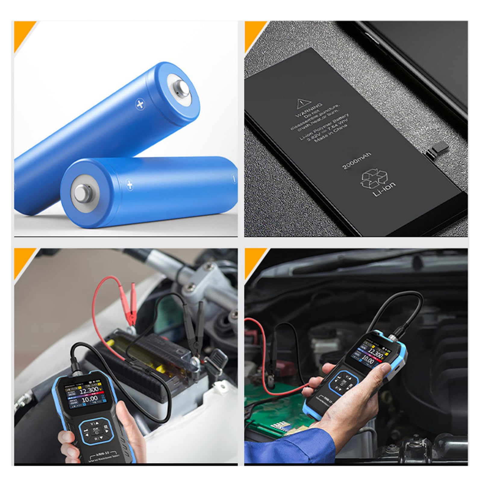 Tester di tensione e resistenza multipla Test batteria per uso professionale e hobbista in varie applicazioni Misuratore di tensione ad alta precisione
