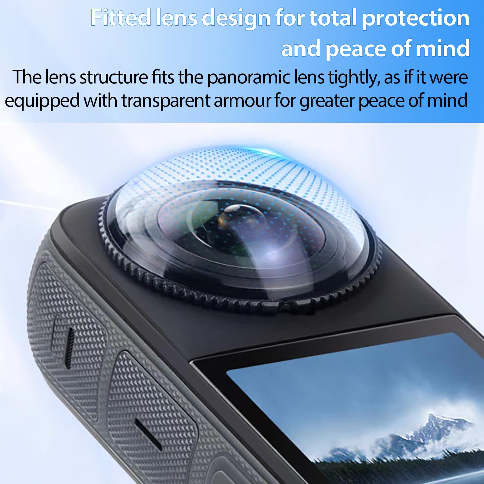 Protettore Lenti Vetro Temperato Per Insta360 X4 - Antigraffio - Foto 10