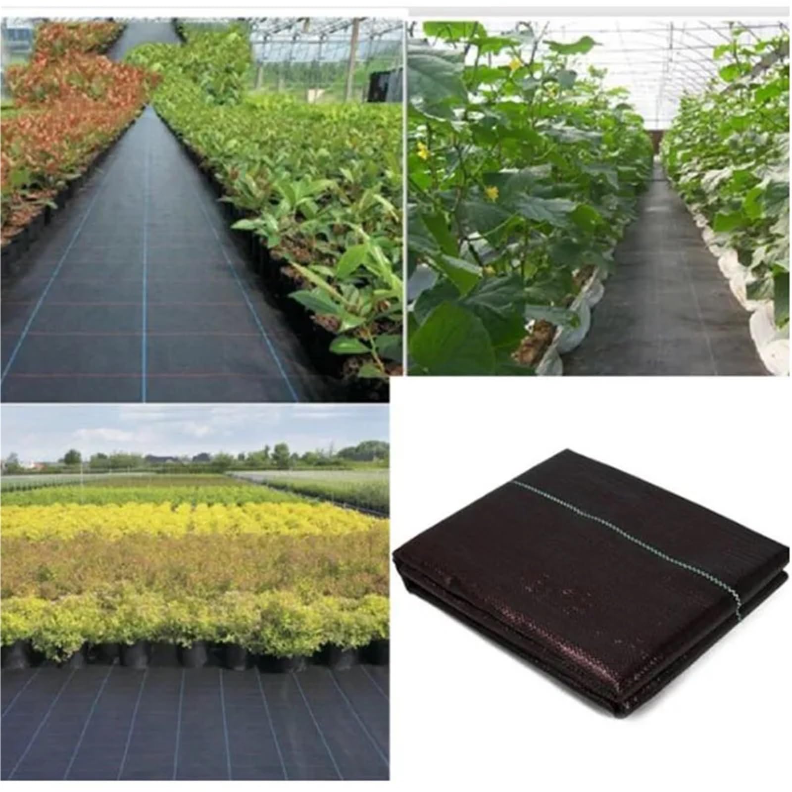 Membrana Antihierba Cubierta de tela for el suelo, estera for árboles frutales, Control de malas hierbas, tela de PE, paisaje, membrana for cultivo de verduras, mantillo, herramientas de jardín, inver