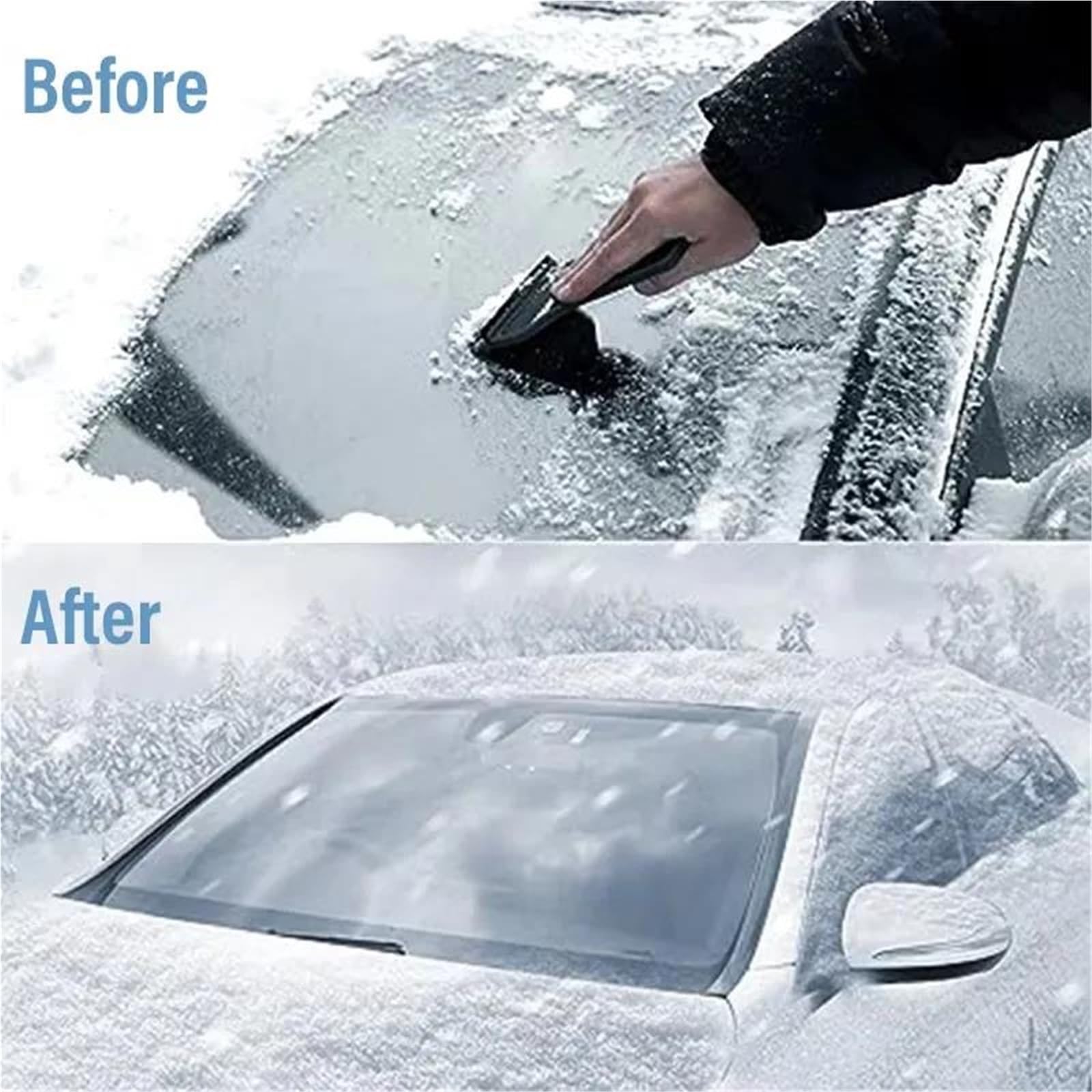Copertura Parabrezza per Neve E Ghiaccio Parabrezza Invernale per Auto, Paraneve, Parasole, Protezione per Parabrezza Anteriore(2pcs)