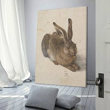 デューラーのうさぎ額装(ポスター) Amazon.co.jp: アルブレヒト・デューラー Albrecht Dürer 「若い