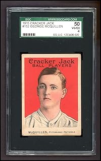 1915 Cracker Jack # 152 George McQuillen Pittsburgh Pirates (Baseball Card) SGC SGC 4.00 Pirates
